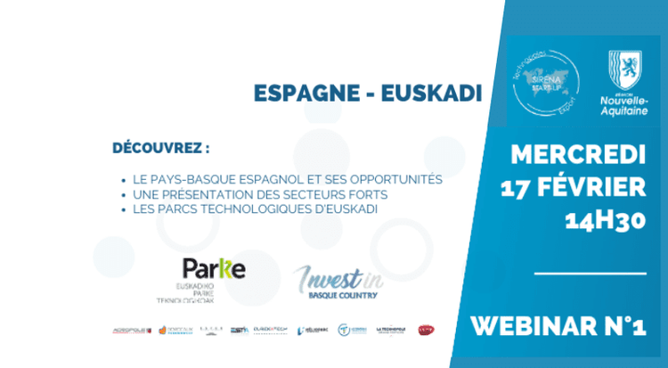 SIRENA START-UP | Webinar N°1 : Focus Espagne - Euskadi !